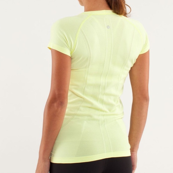 Lululemon Run: Swiftly Tech Short Sleeve | Clarity Yellow | Size 2 - Picture 2 of 5